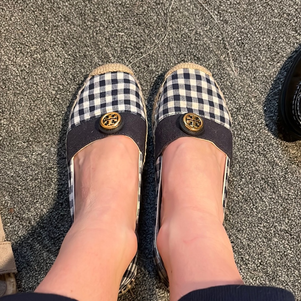 Tory Burch Gingham flats